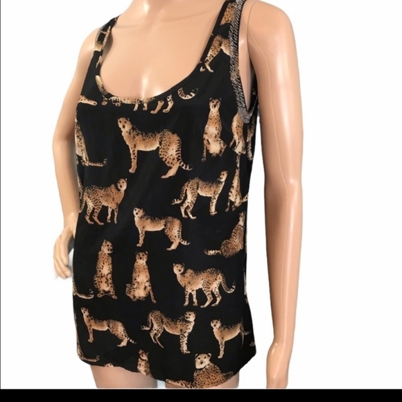 Forever 21 Women's Cheetah Print Tank Size Small - Picture 3 of 7